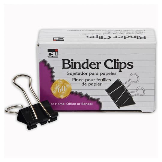 Charles Leonard 1" Capacity Binder Clips